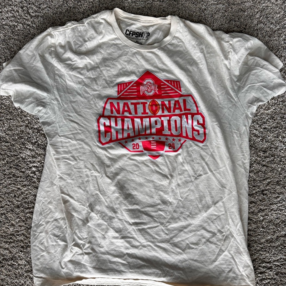 XL Ohio State National Champions White T-Shirt